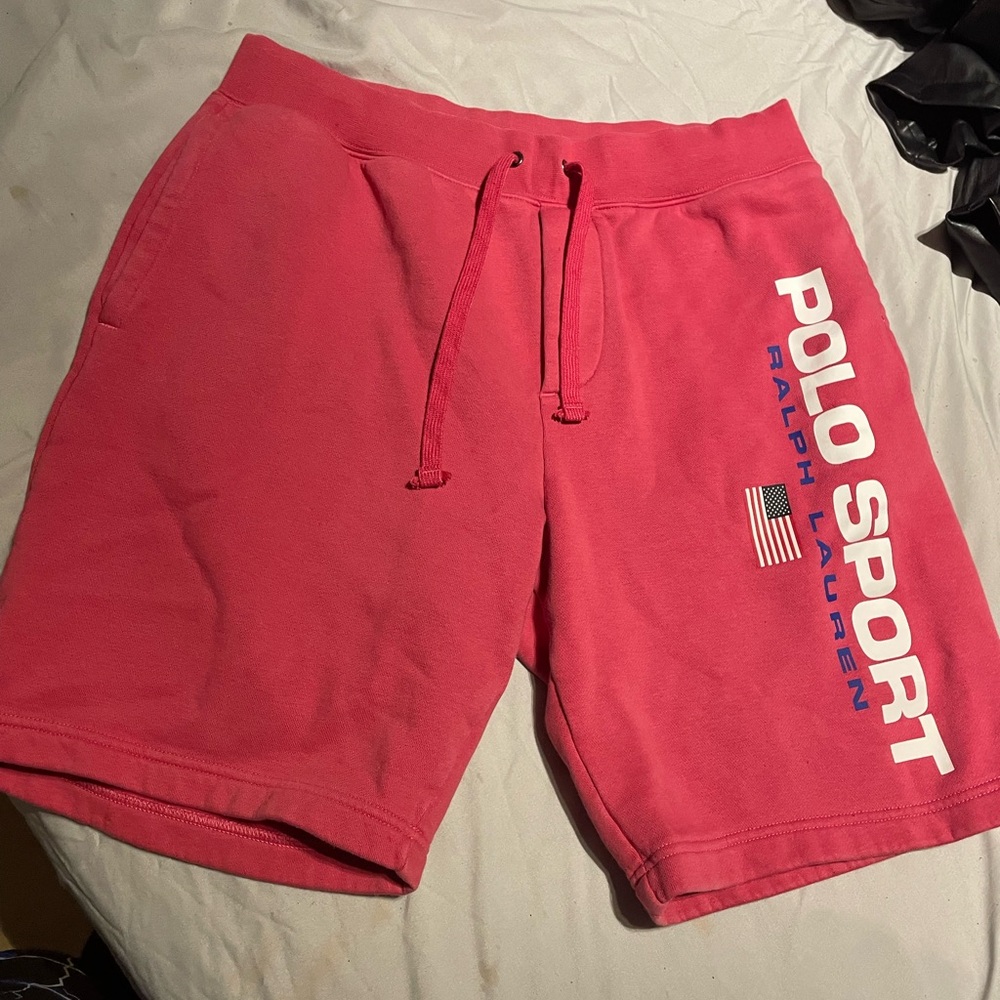 Polo by Ralph Lauren Men's Athletic Shorts in Vibrant Pink